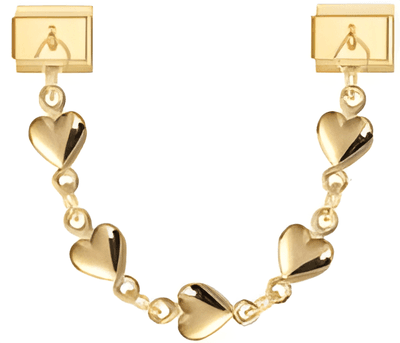 Golden hearts chain
